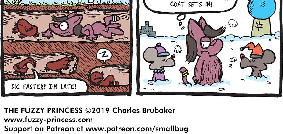 The Fuzzy Princess - Episode 382, Page 1: 2019-02-25-Worldly Felicia